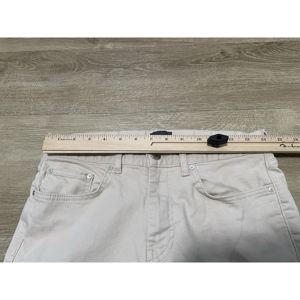 H&M Jeans Mens Size 29x30 Cream Beige Regular Fit Straight Jeans - Picture 5 of 8